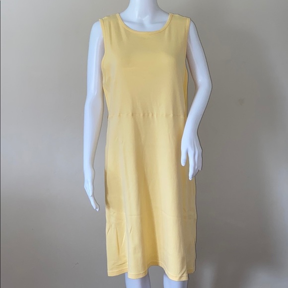 yellow dress with cardigan